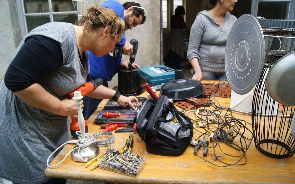 Photo prise lors des ateliers durant la semaine du développement durable, plusieurs personnes se sont retrouver pour lutter contre l'impact environnemental.